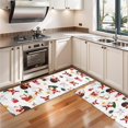 thumbnail image 3 of Kitchen Rugs Sets Of 2,White Christmas Santa and Gift Pattern Anti Fatigue Kitchen Mat Rugs Non Slip Washable,Decorative Kitchen Floor Mats for Kitchen,Sink,Laundry,17"X47", 3 of 5