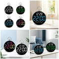 thumbnail image 2 of YIEMEEN Modern LED Clock With Integrated Alarm Table Clocks for Living Room Office, 2 of 15