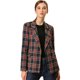 thumbnail image 1 of Chaqueta formal Allegra K para mujer Azul oscuro con solapa con muesca y Doble botonadura XL, 1 of 6