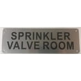 thumbnail image 1 of SPRINKLER VALVE ROOM SIGN ( BRUSH ALUMINIUM, ALUMINIUM 4 x 12 -Rust Free ), 1 of 2
