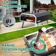thumbnail image 5 of ABORON Upgraded 16" Multi-Fuel Outdoor Pizza Oven , Portable Propane and Wood Fired Stainless Steel Pizza Oven With Gas Burner,Tray Pizza Stone,Pizza spatula and Carry Bag, 5 of 8