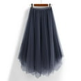 thumbnail image 2 of Irregular Skirt Women's Long A Line Asymmetrical Boho Maxi Skirt Flowy Stylish Elegant Casual Summer Fashion, 2 of 2