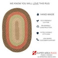 thumbnail image 3 of Super Area Rugs Braided Farmhouse Cotton Reversible Area Rug Earthtone - Oval 2' x 3', 3 of 5
