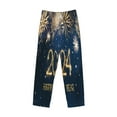 thumbnail image 6 of Uemuo Happy New Year 2024 (3) Pattern Men's Wide Leg Palazzo Lounge Pants with Pockets Light Weight Loose Comfy Casual Pajama Pants-Medium, 6 of 9