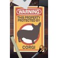 thumbnail image 3 of Corgi, Warning (12x18 Wall Art Poster, Room Decor), 3 of 3