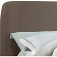 thumbnail image 4 of Meridian Furniture Rigby Brown Linen Textured Fabric Queen Bed, 4 of 9