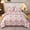 Pink Rose, variant on Koniroom Purple Comforter Set Queen Size, Botanical Bedding Sets Queen Size with Cute Flowers Printing for Women Teen Girls All Season 3 Pieces Comforters with 2 Pillow Shams (90x90 Inches)