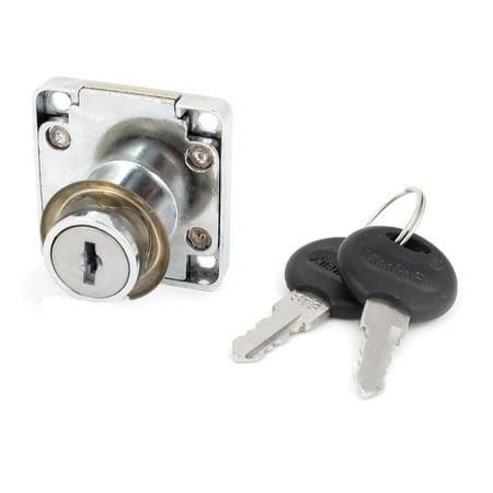 The Glass Cupboard Furniture Cupboard Cabinet Glass Door Cylinder Rim Square Metal Security Lock Deadbolt ()