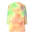 thumbnail image 6 of MKOSPLRT 5-14Y Long Cardigans for Girl Tie Dye Fall Cardigan Sweaters Open Front Long Sleeve Lightweight Cardigan Jacket with Pocket, 6 of 7