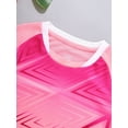 thumbnail image 5 of TiaoBug Kids Boys Print Short Sleeve T-Shirt and Shorts Set Sport Suit Athletic Football Uniform Pink 9-10, 5 of 7