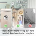thumbnail image 3 of WIFKLSIIPG Support d'Outils - Acier Inoxydable 304 Empêche les Porte-Balai de Rouiller - Effet de Serrage Fiable Grâce aux Roues Noires Flexibles (Gris), 3 of 6