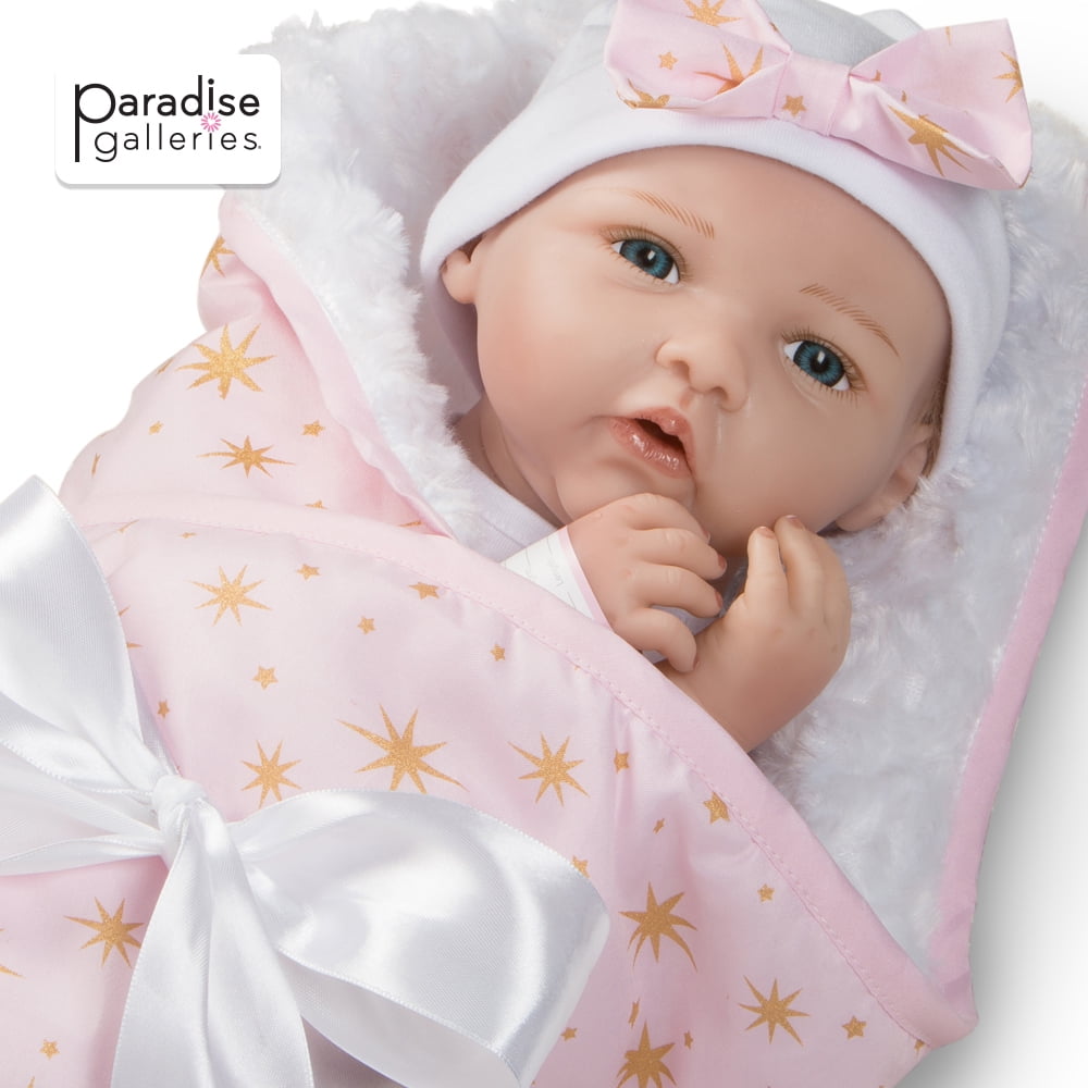 Paradise Galleries Reborn Baby Doll in Silicone Vinyl, 19 inch Newborn