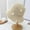 White, variant on Women's Daisy Embroidered Straw Bucket Hat, Breathable Woven Foldable UPF 50 Summer Outdoor Cap Blue