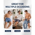 thumbnail image 6 of Onimisc Men's Woven Boxer Shorts Cotton Plaid Boxers for Men Underwear with Button Fly, 10 Pack, 6 of 7