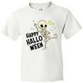 thumbnail image 3 of Inktastic Happy Halloween with Dancing Skeleton Youth T-Shirt, 3 of 5