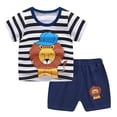thumbnail image 6 of XBASW Toddler Baby Boys Summer Shorts Set Short Sleeve Cartoon T-Shirt Tops + Shorts Cotton 2PCS Outfits 6M-3T, 6 of 10