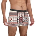 thumbnail image 4 of Salouo Fashion Tatreez1 Print Men's Boxer Briefs,Breathable Underwear Elastic Waistband Briefs for Men -Small, 4 of 8