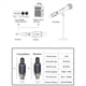 thumbnail image 4 of 2X Adaptador de Micrófono Inalámbrico UHF, Transmisor y Receptor XLR, Convertidor de Micrófono Inalámbrico Recargable para Entrevistas en /Estudio, 4 of 5