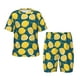 thumbnail image 1 of Fotbe Lemon Pijama Estampada de 2 Piezas para Niños – Ropa de Dormir de Manga Corta Cómoda para Niños y Niñas, Camiseta y Shorts de Algodón-Large, 1 of 6