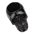 thumbnail image 1 of Black Skull Makeup Brush Storage Box Pen Holder Craft Desk Decor Halloween Gift, 1 of 8