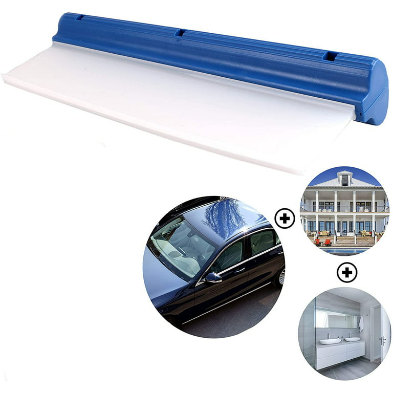 Water Blade 12 - Super Flexible T-Bar Silicone Squeegee - for Car Or Home  Use - Best for Automotive Or Bathroom Drying! 