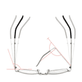 thumbnail image 7 of Reading Glasses for Women Men Under $10, Blue Light Blocking Progressive Bifocal, Foldable Metal Frame, Computer Readers - Anti Glare Multifocus with Smart Focus Transition,Magnification3.0 Silver, 7 of 7