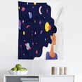 thumbnail image 1 of Galaxy Space Tapestry, Cosmic Lady Hair Universe Romantic Illustration Constellations Artwork, Fabric Wall Hanging Decor for Bedroom Living Room Dorm, 5 Sizes, Indigo Multicolor, by Ambesonne, 1 of 1
