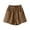 Coffee, variant on Bxsruta Women's Cotton Shorts High Waist Loose Fit Elastic Waistband Wide Leg with Pockets for Summer Casual Lounge