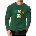 thumbnail image 3 of VBTAPA Chemises Thermiques Gaufrées pour Hommes Col Rond Manches Longues Col Rond Chandail T-Shirts Doux Texturés Hauts Tricotés Vert Armée TTTTG, 3 of 6