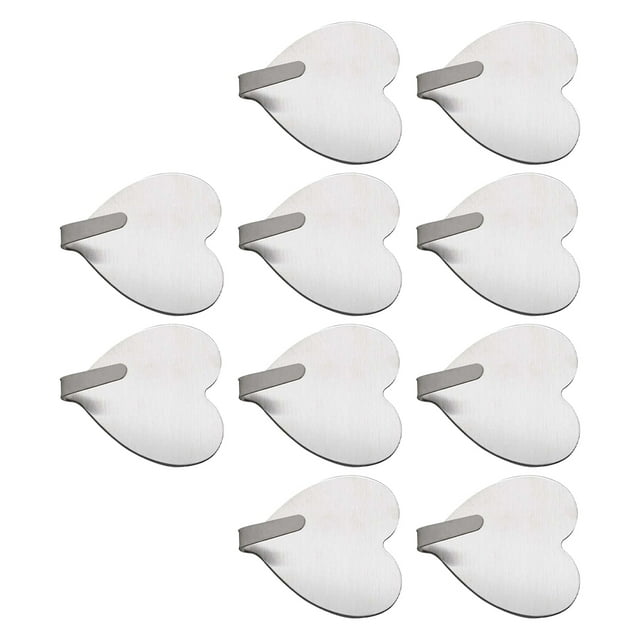 Ganchos de Pared Multiusos Wosthever 10 Piezas Plata