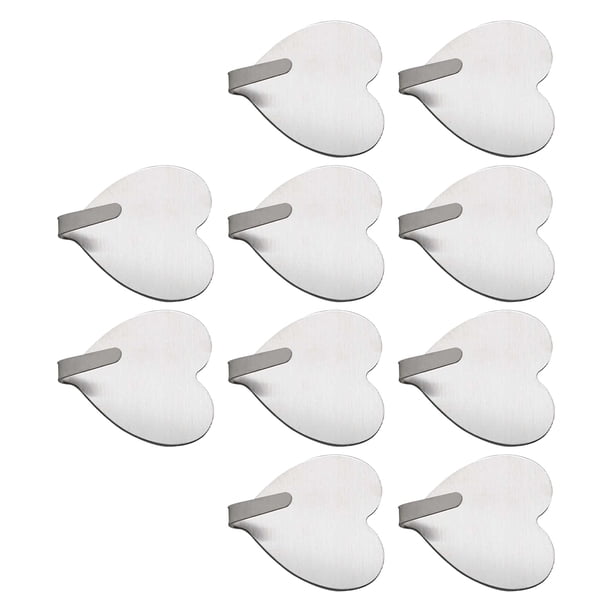 Ganchos de Pared Multiusos Wosthever 10 Piezas Plata
