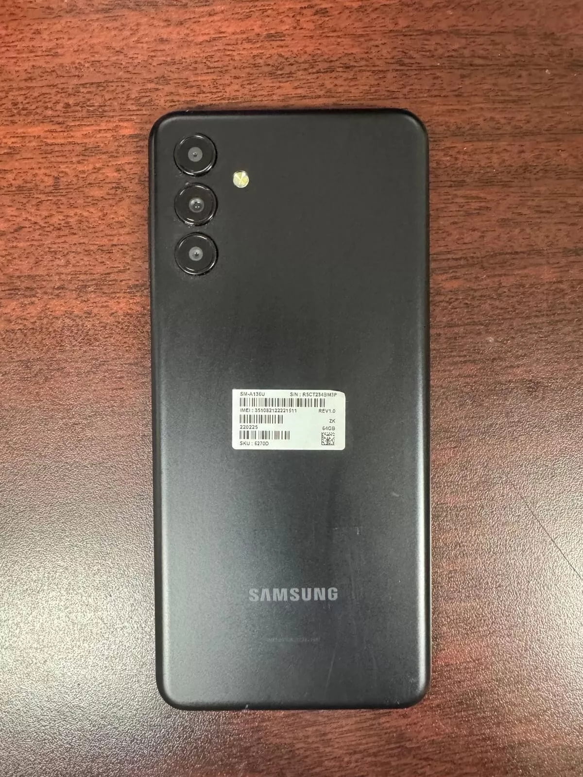 Pre-Owned Samsung Galaxy A13 5G A136U 64GB GSM/CDMA Unlocked Android Smartphone (US Variant) - Black