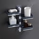 thumbnail image 1 of Jabonera Autoadhesiva de Pared, Caja de Almacenamiento de Jabón Giratoria de 4 Niveles con Ventosas para Baño, Cocina, Lavabo y Ducha., 1 of 7
