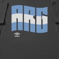 thumbnail image 2 of Umbro Mens Argentina Wavy Logo T Shirt (Black, S-XXXL), 2 of 4