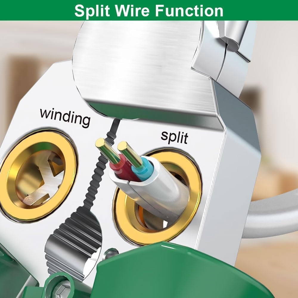 8 in 1 Wire Stripper with Voltage Tester, Pinzas De Electricidad, Multi-function Electric Wire Stripping Tool for Cutting and Pulling Pliers, Electrician Repair Tool (2)
