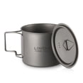 thumbnail image 4 of Tazas de titanio Copa de titanio ultraligera portátil para acampar al aire libre Tapa de agua de campo de campo , con manillable 300ml / 350ml / 450ml / 550ml / 650ml / 750ml, 4 of 7