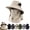 Beige, variant on Spring/Summer Fisherman's Hat Detachable Outdoor Fishing Hiking UPF50+ Face Covering Neck Protection Wide Brim Sun Hat