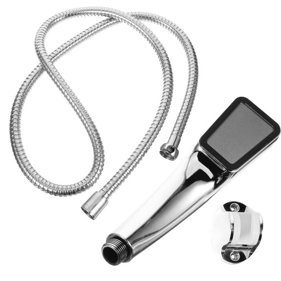 GAXIRE Contemporary Waterfall Shower Head Silver Showers for Bathroom 3Pack