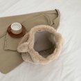 thumbnail image 2 of Bolso cruzado esponjoso de piel sintética con colgante para mujer, bolso de citas con patrón de donut, 2 of 7