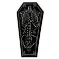 thumbnail image 1 of Halloween Coffin Rug Gothic Bath Mat with Skeleton Design Non Absorbent Floor Carpet for Bedroom Bathroom, 1 of 3