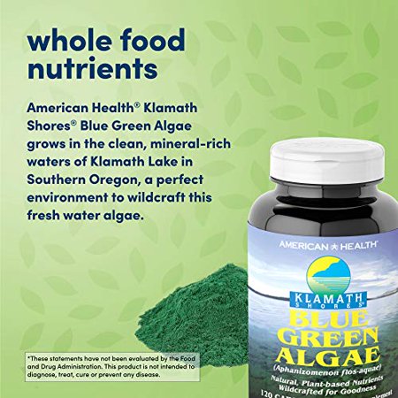 アメリカンヘルス クラマスショアーズ ブルーグリーンアルジー サプリメント 500mg 120粒 American Heal お取り寄せ