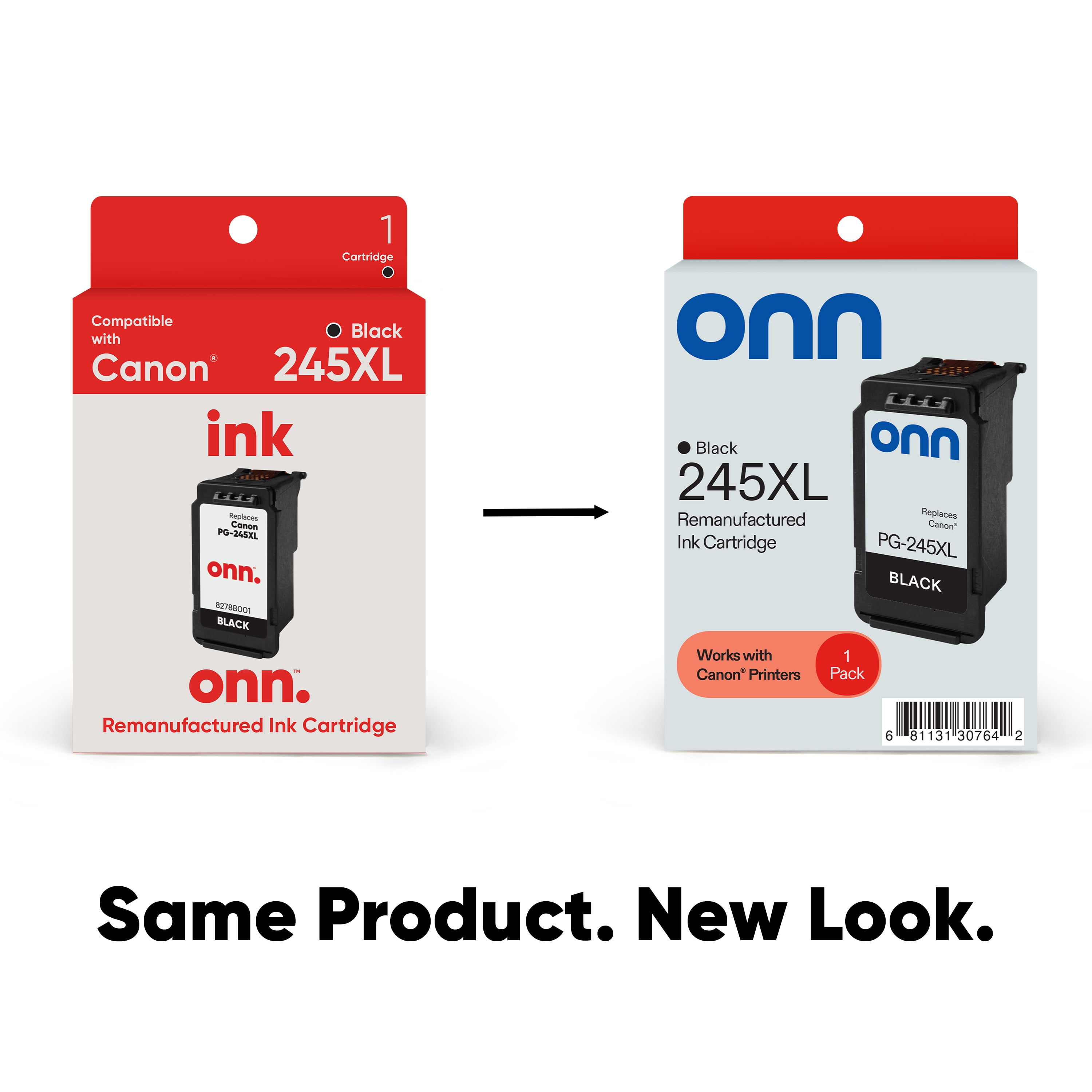 (2 pack) onn Canon 245XL Black Ink Cartridge (Remanufactured)