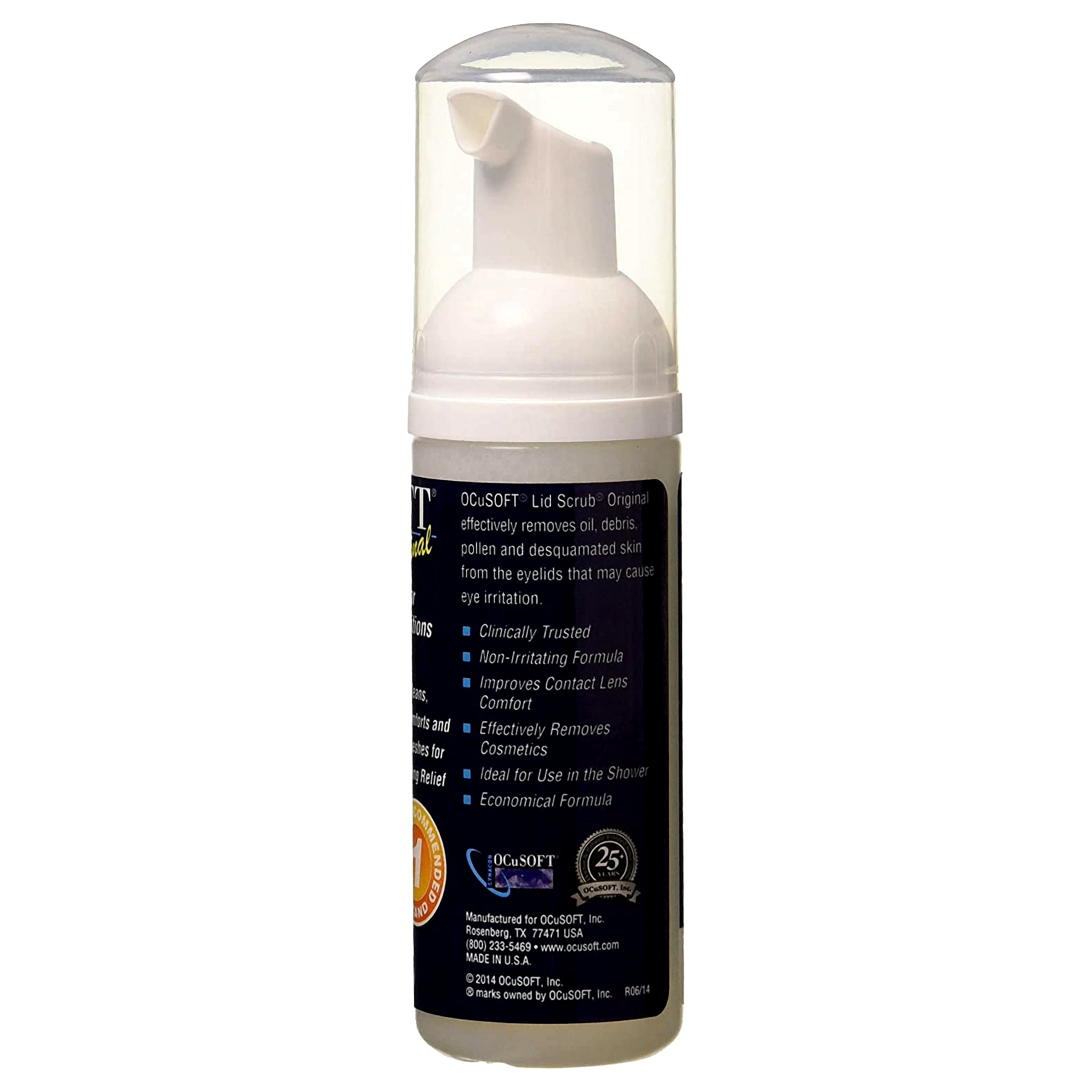 OCuSOFT Lid Scrub Foaming Eyelid Cleanser 50 mL (Pack of 4)