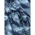 thumbnail image 4 of TiaoBug Men's Summer Swim Trunks Printed Loose Surf Boxers Shorts Beach Swimwear Leavrs S, 4 of 7