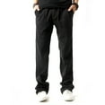 thumbnail image 4 of CEHVOM Spring And Summer Men's Linen Casual Pants Men's Loose Straight Trousers, 4 of 6