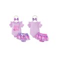 thumbnail image 2 of BemeyourBBs Half Way To One Baby Girl Outfit 1/2 Half Birthday Girl Outfit Letter Print Short Sleeve Romper Ruffle Golf Mermaid Shorts Skirt Set Headband 3 Piece Cute Infant Summer Clothes, 2 of 9