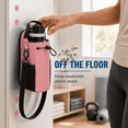 thumbnail image 3 of QingRoam Magnetic Water Bottle Bag for Gym with Phone Pocket Metal Surface Attachment Adjustable Crossbody Strap Pink, 3 of 7