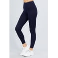 thumbnail image 3 of MOA Collection Women's Comfort Fit Cotton Spandex Basic Leggings, 3 of 5