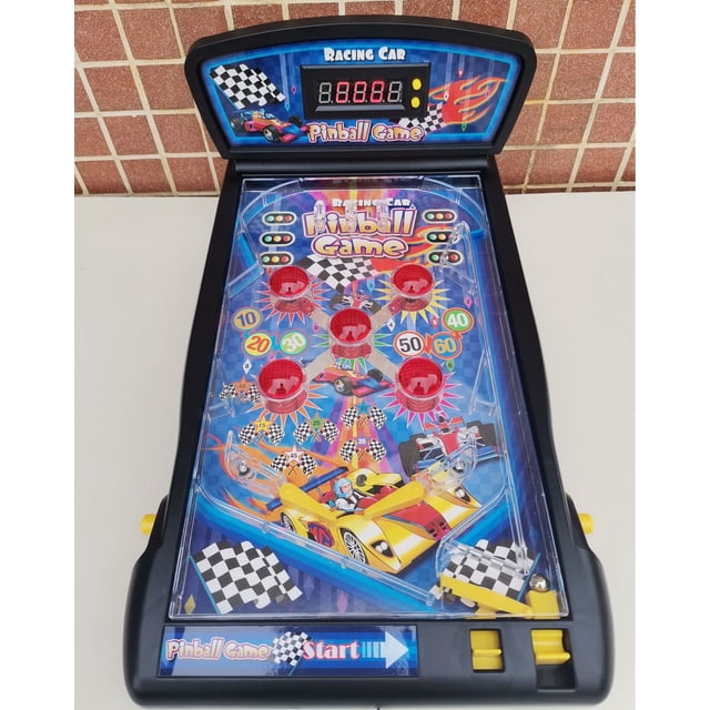 Trisquirrel Machine de Flipper avec Tableau d'Affichage LED, Jeu de Table Électronique avec Lumières et Sons, 8 Ans et Plus
