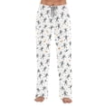 thumbnail image 5 of QWKLEAJ Halloween Pajama Pants Women Loose Wide Leg Lounge Pants Elastic Waist Sleepwear Holiday Party Bottoms Novelty Print Trousers Cozy Home Wear Fall Autumn Nightwear, 5 of 5